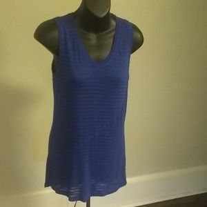 🌺cable and gauge Semi Sheer Long Sleeveless Shirt